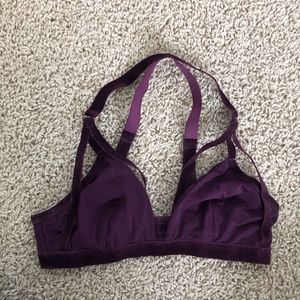 Maroon Velvet Strappy Bralette